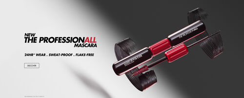 NEW - THE PROFESSIONALL MASCARA - 24HR WEAR,  SWEAT-PROOF, FLAKE-FREE. DISCOVER