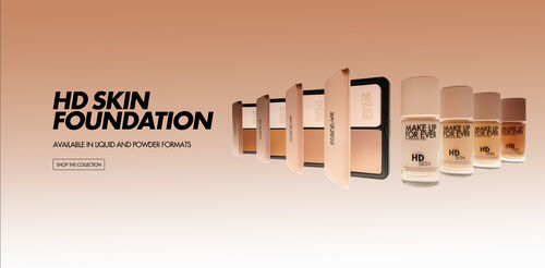 HD SKIN FOUNDATION - AVAILABLE IN LIQUID AND POWDER FORMATE. [SHOP THE COLLECTION]