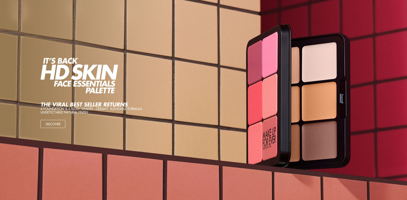 NEW - HD SKIN FACE ESSENTIALS PALETTE - UNIFY, CONCEAL, CONTOUR, HIGHLIGHT, BLUSH - DISCOVER