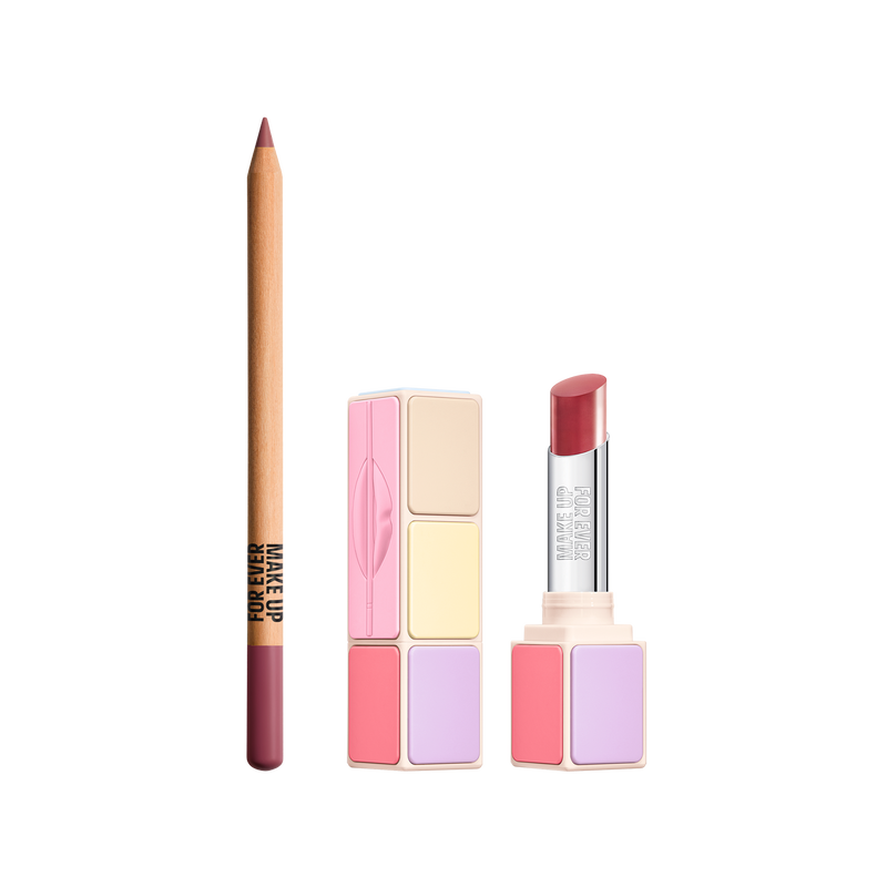 THE GLOWY LIP DUO ($52 VALUE) - Tinted hydrating lip balm & multi-use lip, eye & cheek pencil