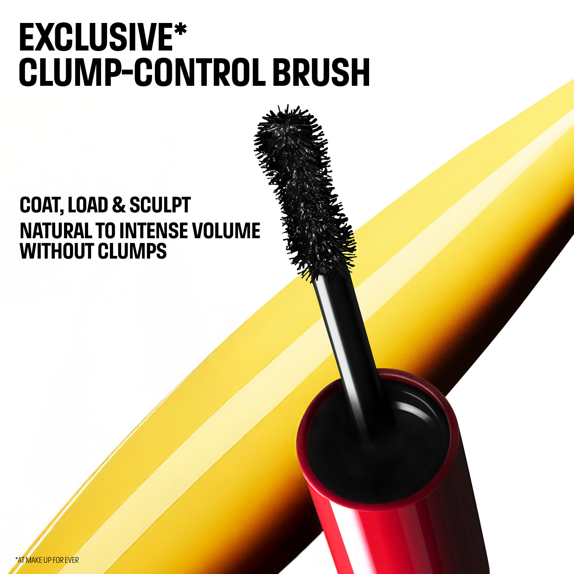 VOLUME ARTIST MASCARA: Volumizing Extra Black Mascara MAKE UP FOR