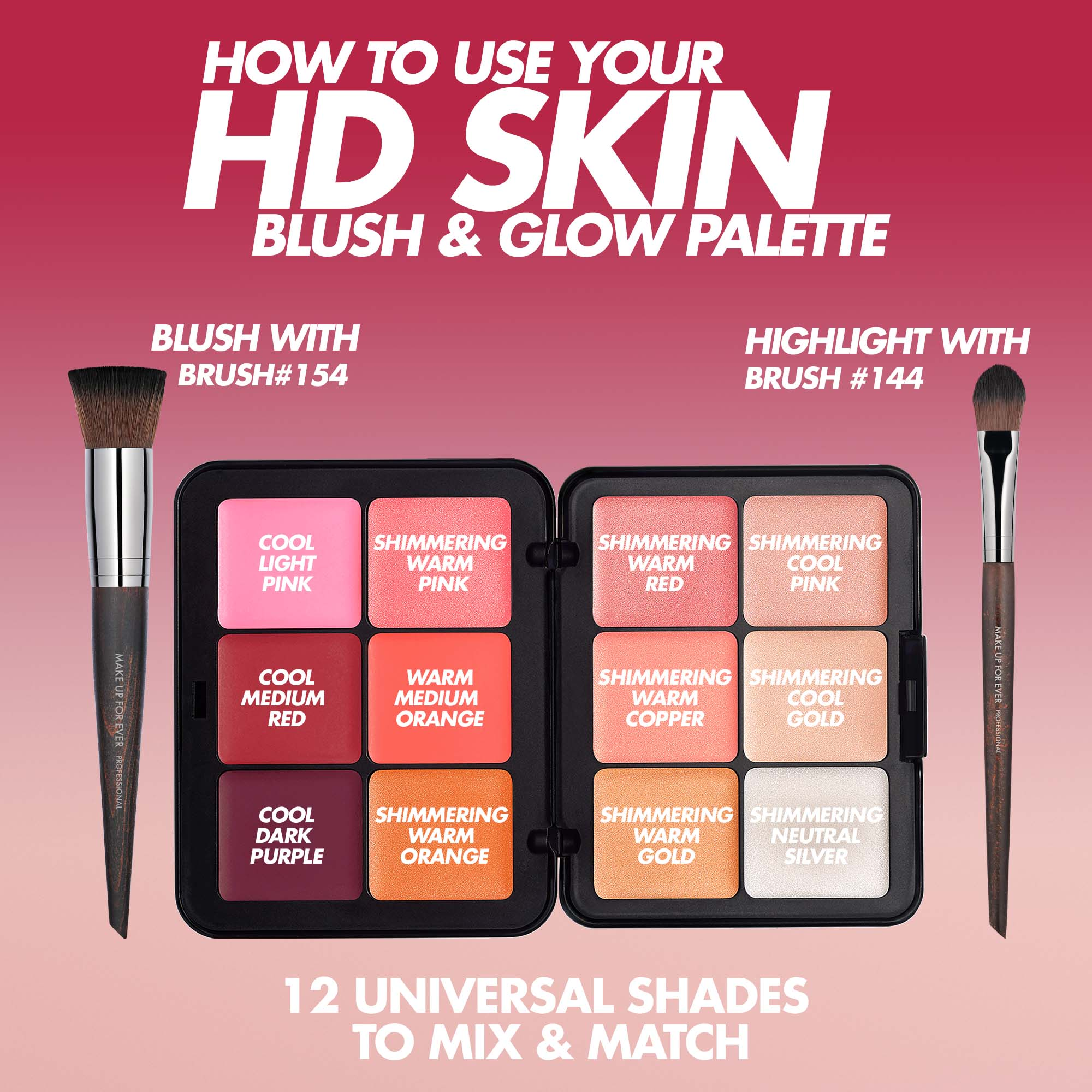 MAKE UP FOR EVER HDスキンブラッシュ＆グロウ パレット 【公式通販】