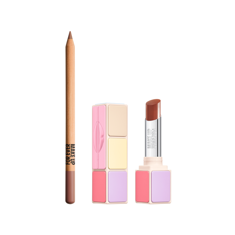 THE GLOWY LIP DUO ($52 VALUE) - Tinted hydrating lip balm & multi-use lip, eye & cheek pencil