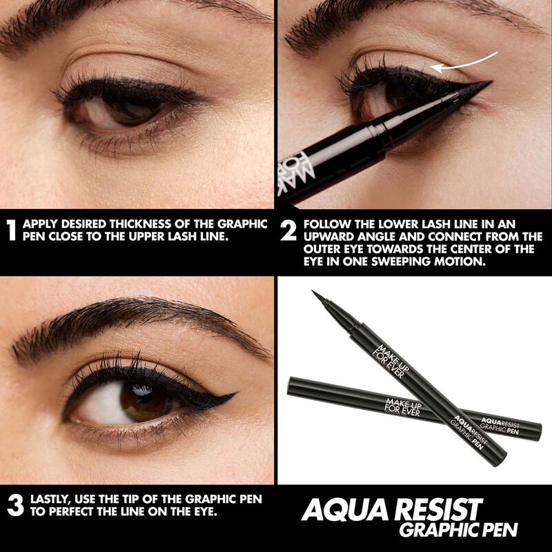 Make Up For Ever Aqua Resist Graphic Pen Eyeliner Intense Black