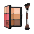 HD SKIN FACE ESSENTIALS PALETTE WITH HIGHLIGHTERS DUO