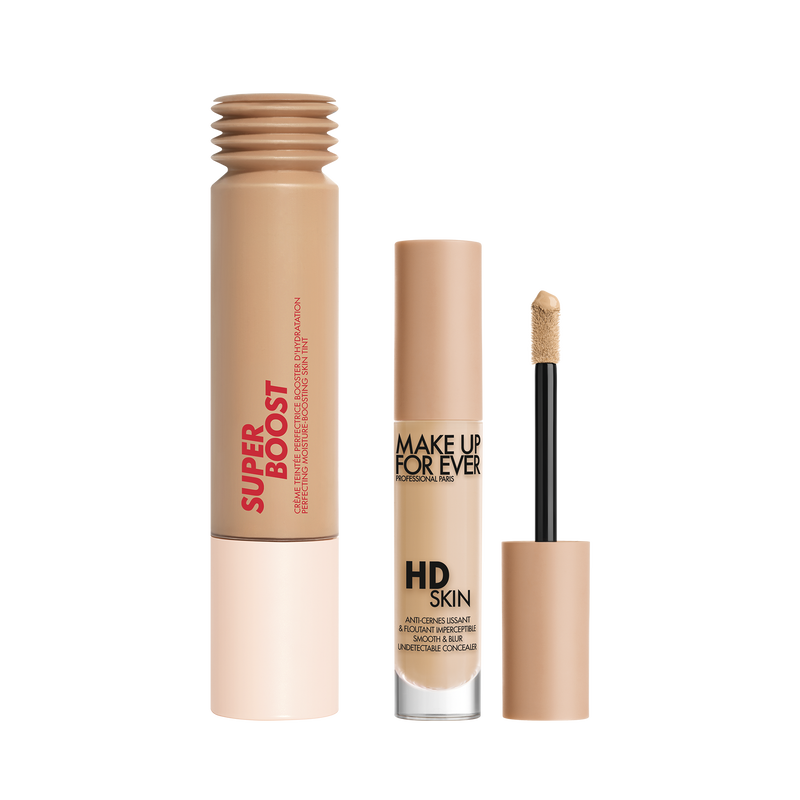 NATURAL COMPLEXION DUO - Set avec une cr&egrave;me teint&eacute;e et un anti-cernes