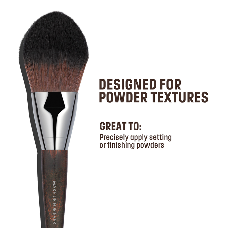 PRECISION POWDER BRUSH - 128 - Powder selection: loose & pressed textures