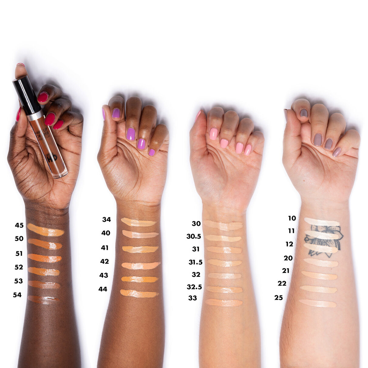 Makeup Forever Foundation Chart