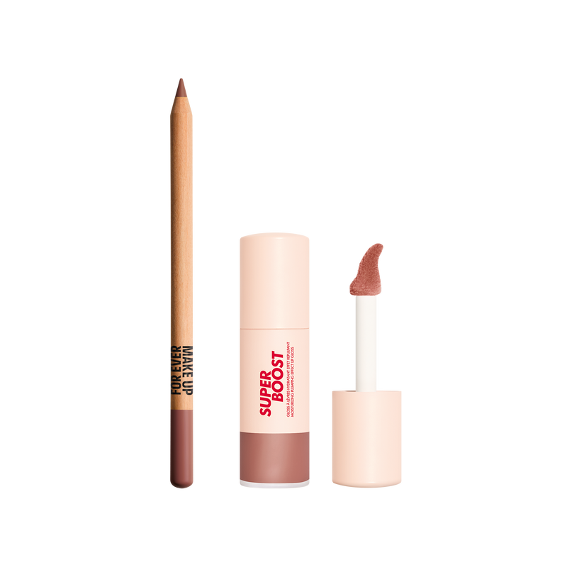 LIP COMBO DUO ($52 VALUE) - Moisturizing Lip Gloss with Hyaluronic Acid & Longwear Lip Liner