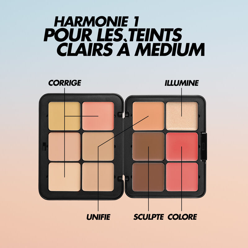 Make Up For Ever HD Skin All-In-One Face Palette - 1 Harmony (26.5g)