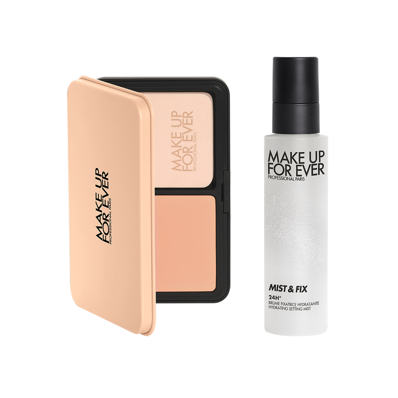 HD SKIN POWDER FOUNDATION & SETTING SPRAY DUO – MAKE UP FOR EVER