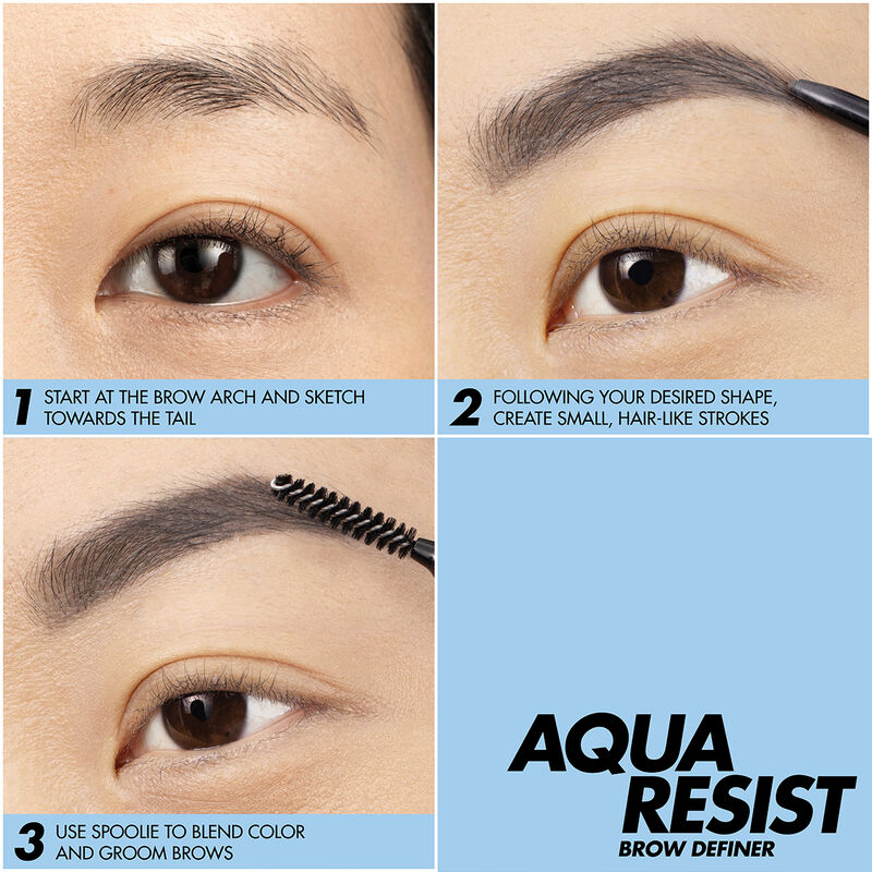 Aqua Resist Brow Definer - Eyebrow Makeup – MAKE UP FOR EVER