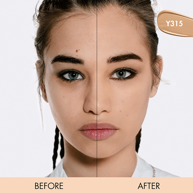 teinte Y315 - before/after