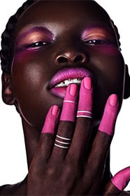 artist color palette model shot 