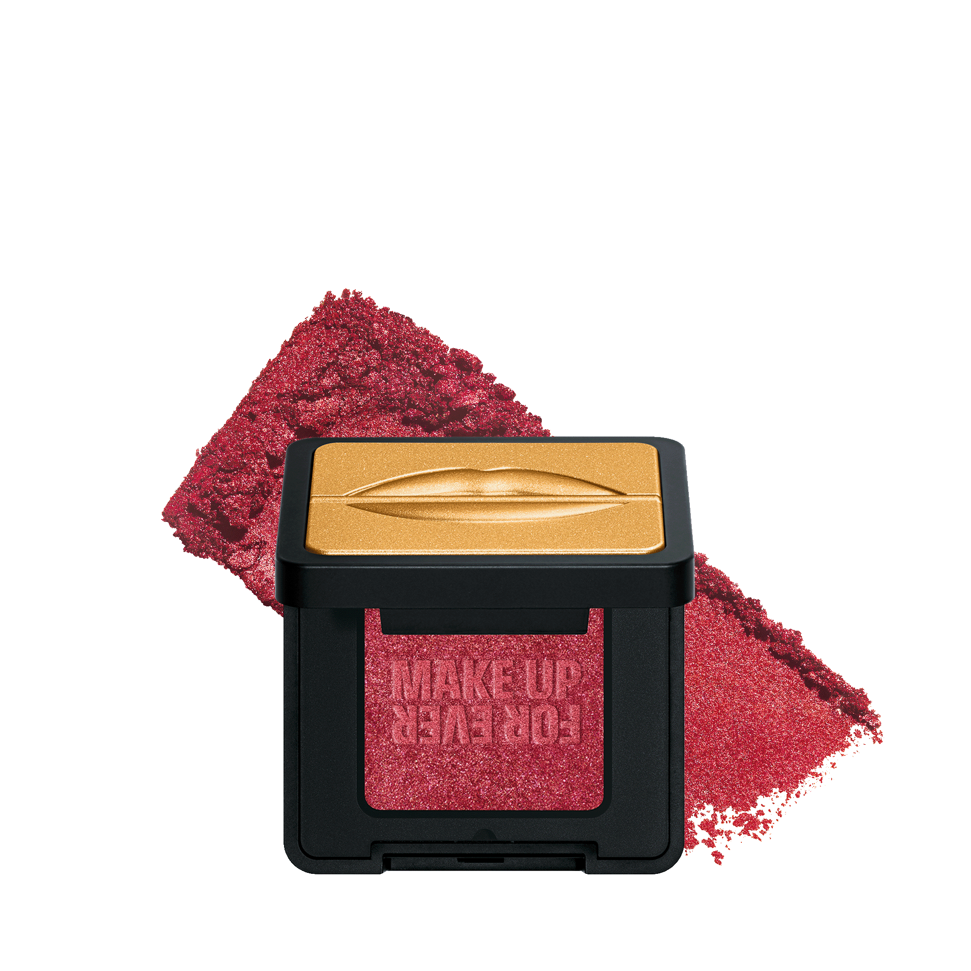 Make Up Forever Artist Pure Color Eyeshadow In Rouge For Ever - Shimmering Deep Red