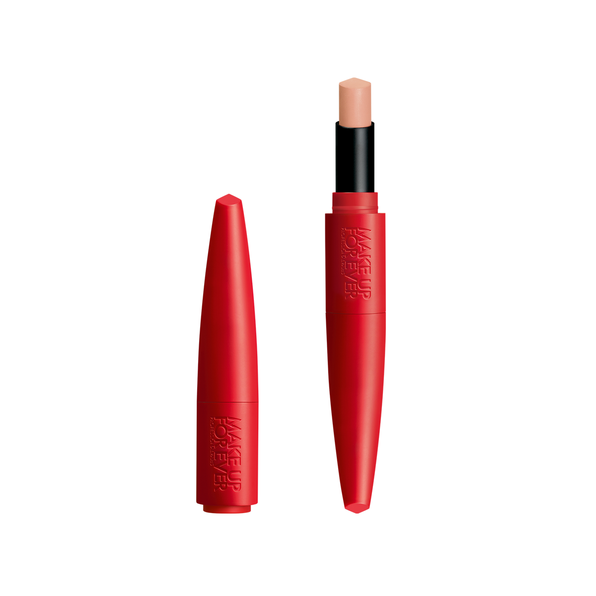 Make Up For Ever Rouge Artist For Ever Satin & Matte Lipstick 100 Empowered Beige 0.08 oz / 2.4 G In Empowered Beige - Pale Beige - M