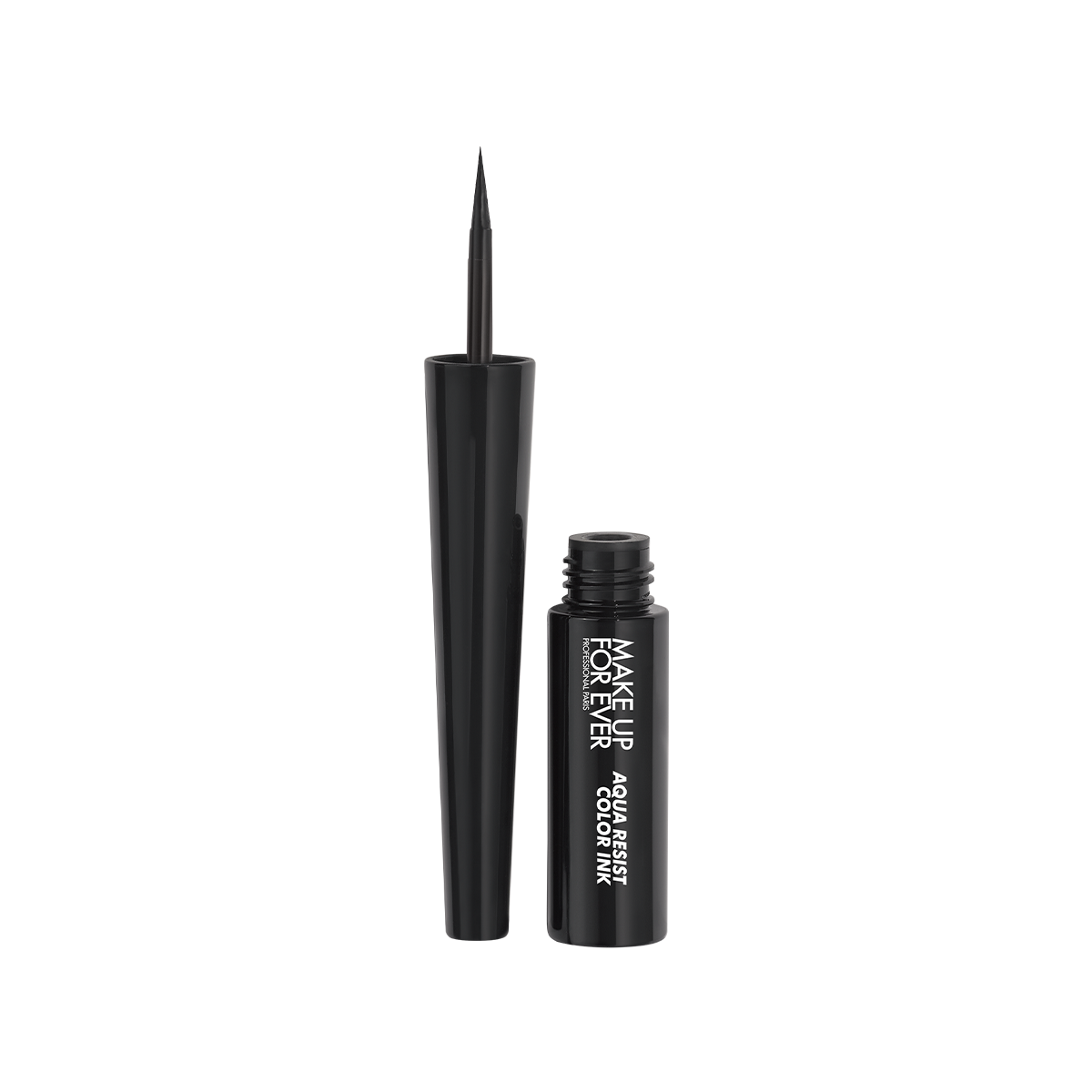 MAKE UP FOR EVER Aqua Resist Color Ink 24HR Waterproof Liquid Eyeliner 1 Matte Charcoal 0.07 oz / 2ml