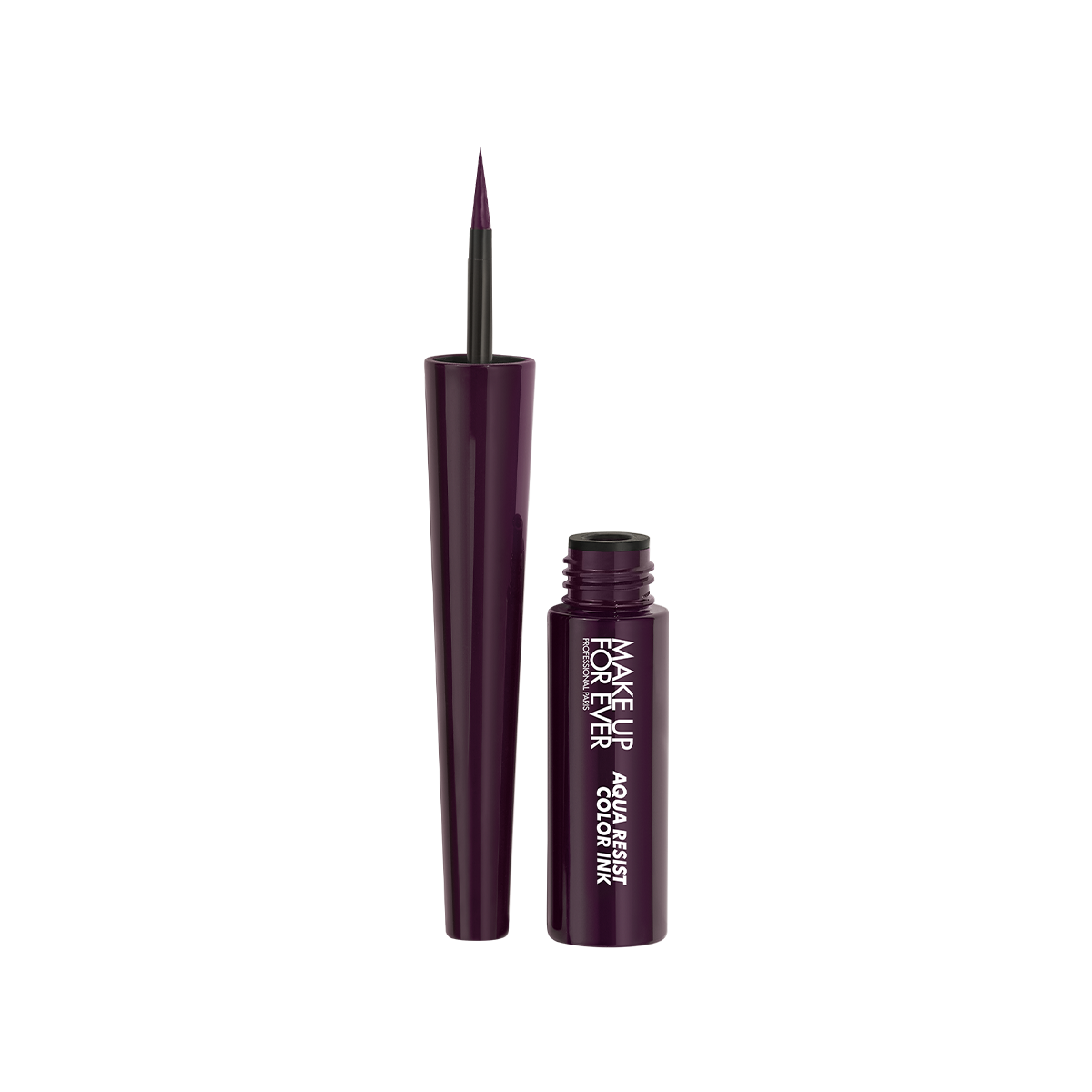 MAKE UP FOR EVER Aqua Resist Color Ink 24HR Waterproof Liquid Eyeliner 4 Matte Plum 0.07 oz / 2ml