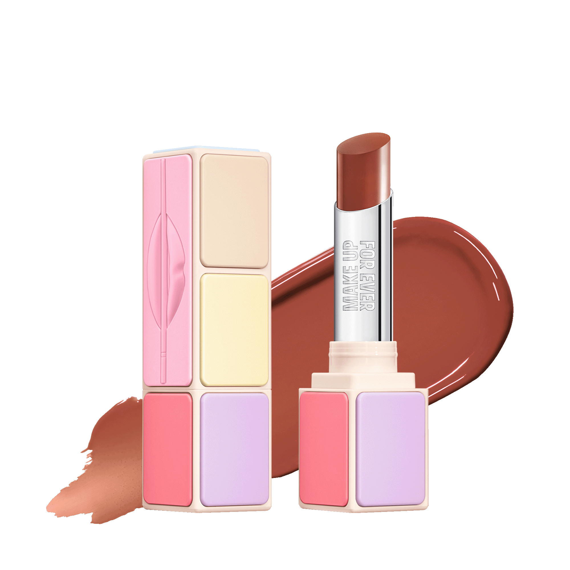 Make Up Forever Artist Colorglow Lip Balm In Anywhere Caffeine - Warm Caramel Nude - High Shine