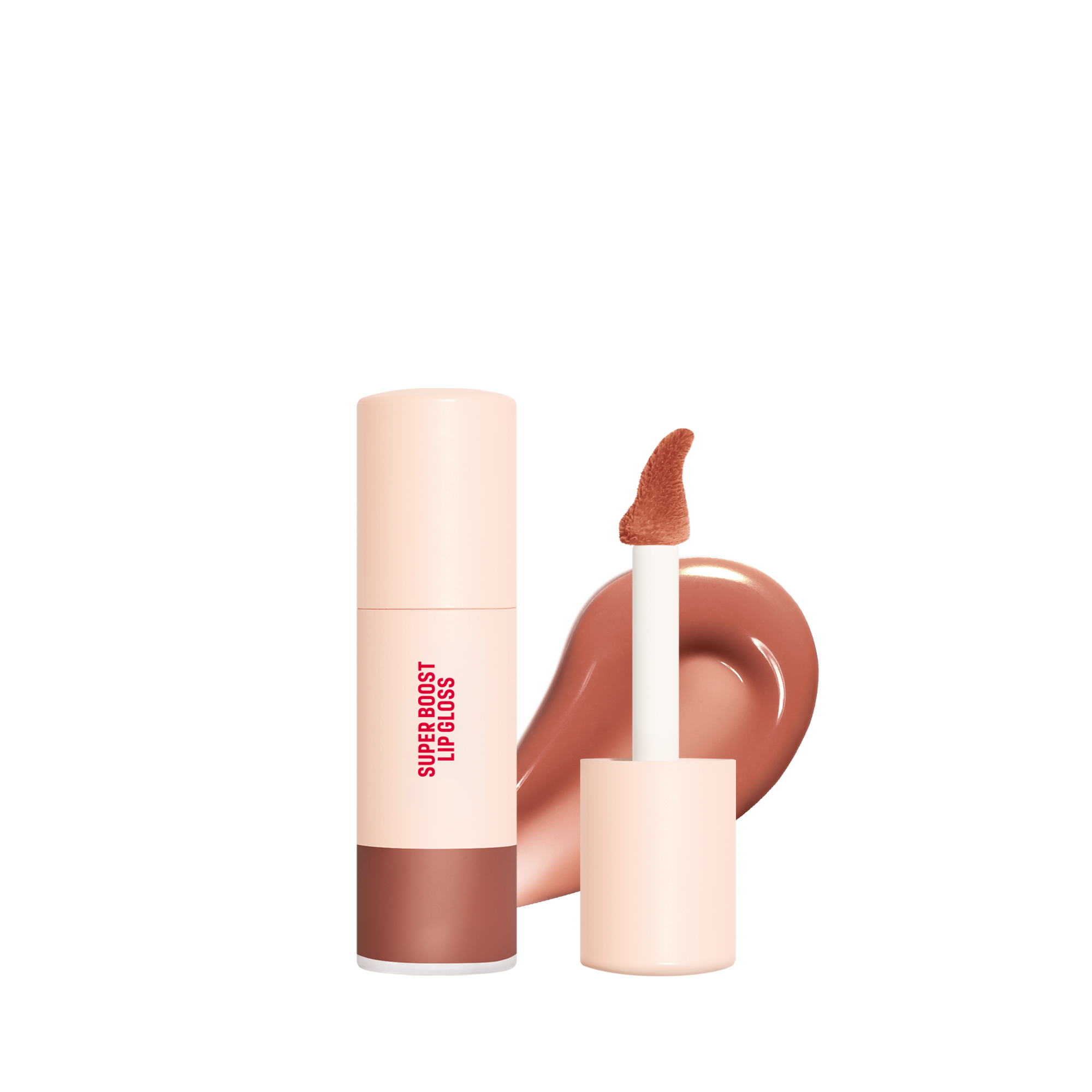 Make Up For Ever Super Boost Moisturizing Plumping Effect Lip Gloss, 0.3 oz. - 05 - Anywhere Caffeine - Warm Caramel
